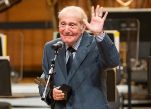 Aldo Ciccolini at the Award Ceremony in Milan Photo: Nora Roitberg