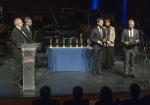 Video_Performance_Michael_Peternek_&amp;_David_Lau_(Gewandhausorchester_Leipzig)_-_Remy Franck, Oriol Roch (Euskadi Orchestra)_Michelle_Debra (Vice President ICMA) © Juantxo Egana.JPG