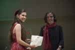 20 - Discovery Award - Lana Zorjan and ICMA Jury member Frauke Adrians (c) Live Music Valencia-Palau de la Musica.JPG